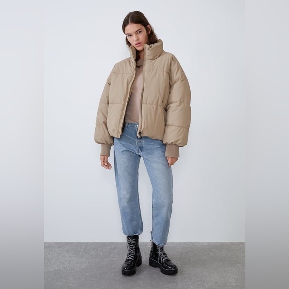 Zara Beige  Puffer Jacket🌟 - Picture 6 of 6